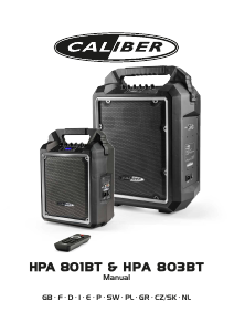 Manuale Caliber HPA803BT Altoparlante
