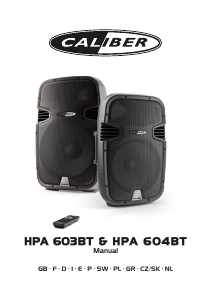 Manuale Caliber HPA604BT Altoparlante