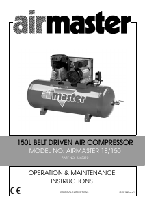 Handleiding Clarke Airmaster 18/150 Compressor