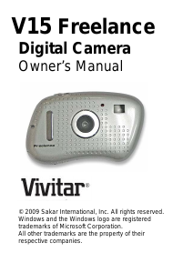 Manual Vivitar ViviCam V15 Digital Camera