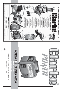 Handleiding Clarke G900 Generator