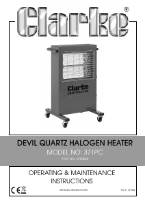 Handleiding Clarke Devil 371PC Kachel