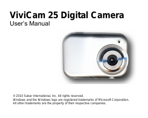 Manual Vivitar ViviCam V25 Digital Camera