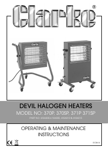 Manual Clarke Devil 370SP Heater