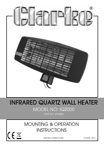 Handleiding Clarke IQ2000 Terrasverwarmer