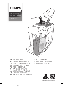 Manual Philips EP1200 Máquina de café expresso