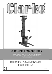 Manual Clarke Log Buster 9 Wood Splitter