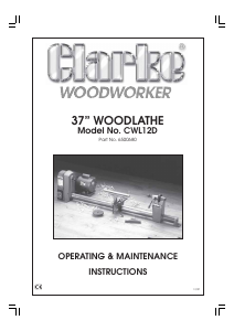 Manual Clarke CWL12D Wood Splitter