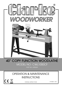Manual Clarke CWL1000CF Wood Splitter