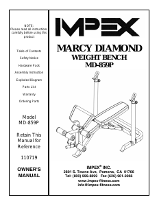 Manual Impex MD-859P Multi-gym