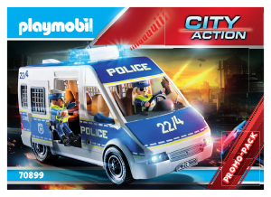 Handleiding Playmobil set 70899 Police Politieauto met licht en geluid