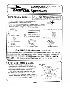 Handleiding Darda 11174 Competition Speedway Racebaan