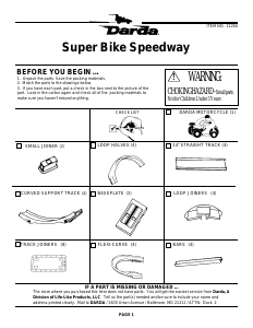 Handleiding Darda 11204 Siper Bike Speedway Racebaan