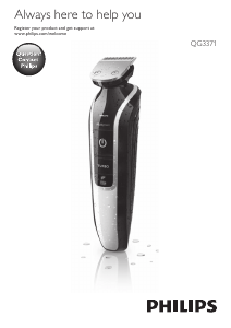 Vadovas Philips QG3371 Plaukų kirpimo mašinėlė