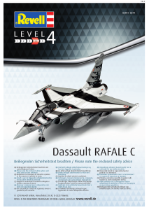 Manual Revell set 03901 Airplanes Dassault RAFALE C