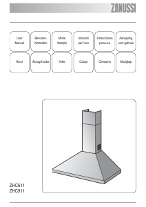 Manual Zanussi ZHC611W1 Cooker Hood