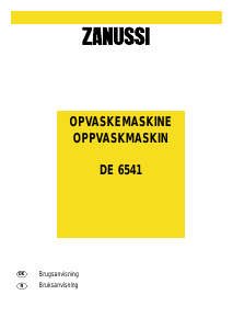 Bruksanvisning Zanussi DE6541 Oppvaskmaskin