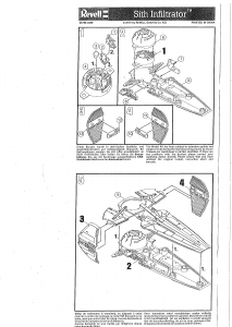 Manual Revell set 06796 Star Wars Sith Infiltrator