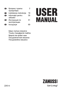 Manual Zanussi ZDF214 Maşină de spălat vase