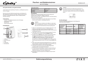 Bedienungsanleitung Cybaby NX-8044-675 Babykostwärmer