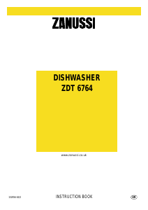 Manual Zanussi ZDT6764 Dishwasher