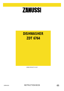 Handleiding Zanussi ZDT6764 Vaatwasser