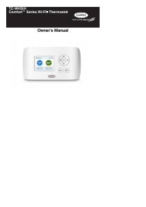 Bruksanvisning Carrier TC-WHS01 Comfort Thermostat