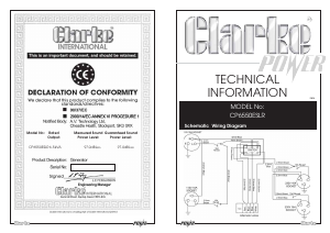 Handleiding Clarke CP6550NESLR Generator