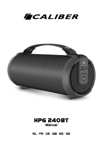 Bruksanvisning Caliber HPG240BT Högtalare