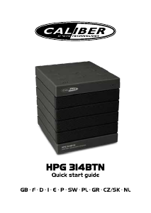 Manuale Caliber HPG314BTN Altoparlante