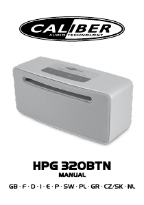 Manuale Caliber HPG320BTN Altoparlante
