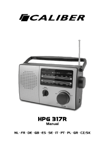 Manuál Caliber HPG317R Vysílačka