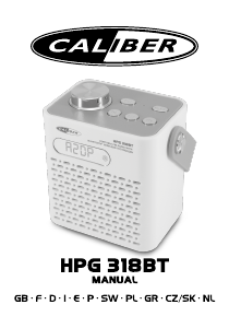 Εγχειρίδιο Caliber HPG318BT Ραδιόφωνο
