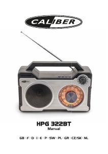 Handleiding Caliber HPG322BT Radio