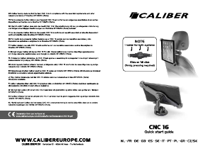 Manuál Caliber CNC16 Držák na telefon