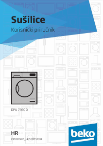 Priručnik BEKO DPU 7360 X Sušilica