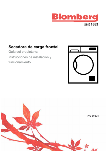 Manual de uso Blomberg DV 17542 Secadora