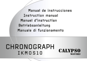 Manual de uso Calypso K5058 Reloj de pulsera