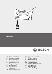 Kullanım kılavuzu Bosch MFQ3010 El mikseri