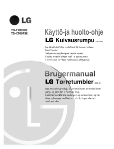 Brugsanvisning LG TD-C70075E Tørretumbler