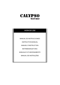 Manual de uso Calypso K5812 Reloj de pulsera
