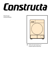 Handleiding Constructa CWK4H000NL Wasdroger