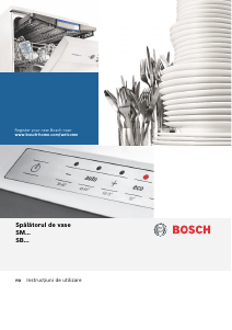 Manual Bosch SMS68PI01E Maşină de spălat vase