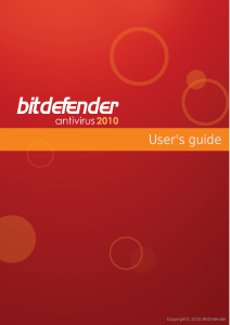 Handleiding Bitdefender Antivirus (2010)