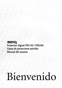 Manual de uso BenQ PB2140 Proyector