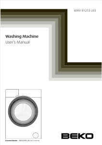 Bruksanvisning BEKO WMY 81233 LB3 Tvättmaskin