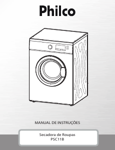 Manual Philco PSC11B Máquina de secar roupa