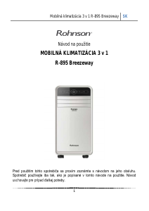 Návod Rohnson R-895 Breezeway Klimatizácia