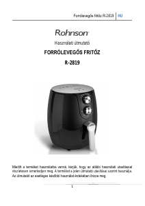 Használati útmutató Rohnson R-2819 Olajsütő