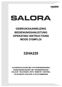 Handleiding Salora 32HA220 LED televisie